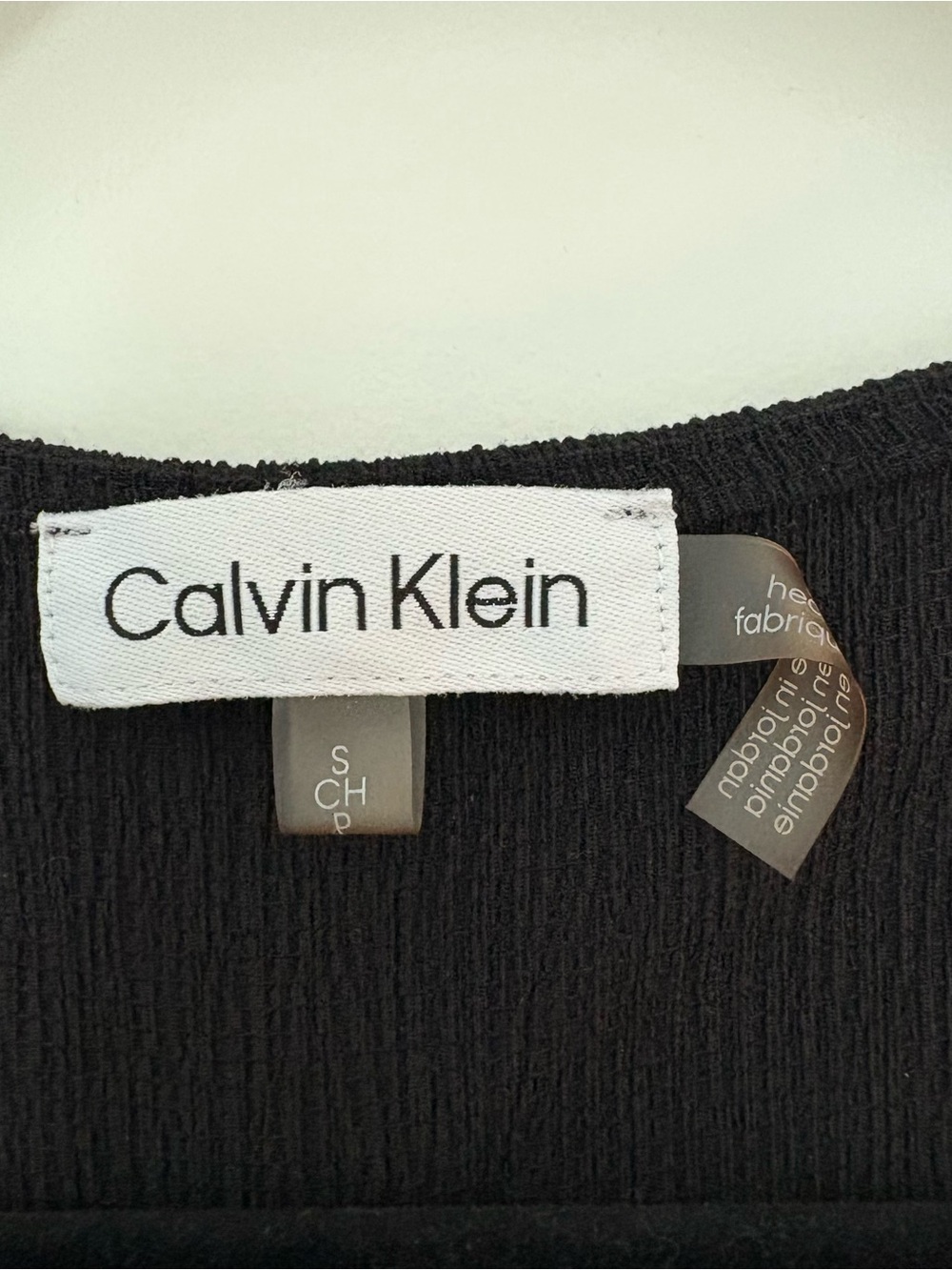 Calvin Klein Women’s Black V-Neck Flutter Sleeve Blouse - Picture 4 of 9